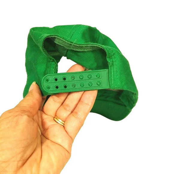 John Deere Snapback Cap Hat Men Women One Size Adjustable Green Yellow FLAW - Picture 3 of 7